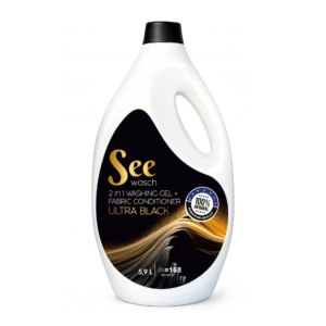 See Wash laundry gel for blacks packaging