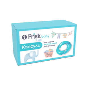 Frisk baby laundry capsules Baby carton box packaging