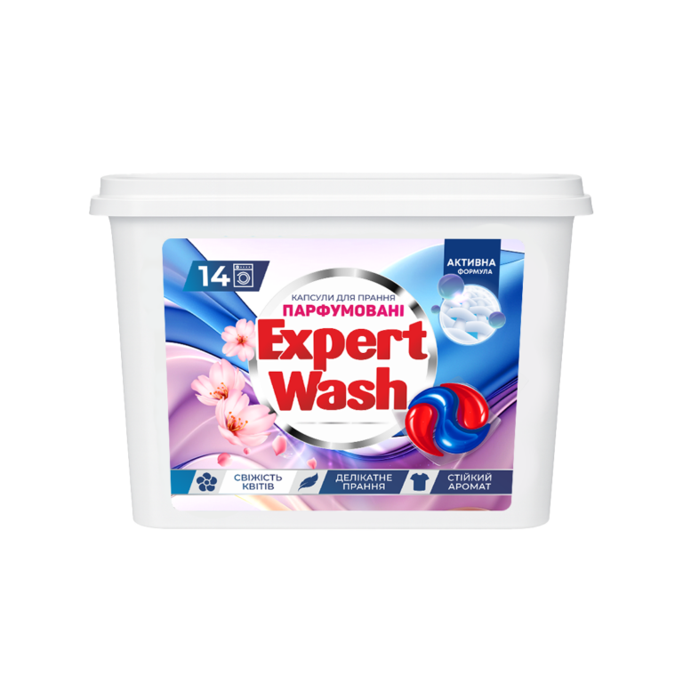 Laundry Capsules Expert Wash, Floral Freshness perfumed 14pcs (Tray)