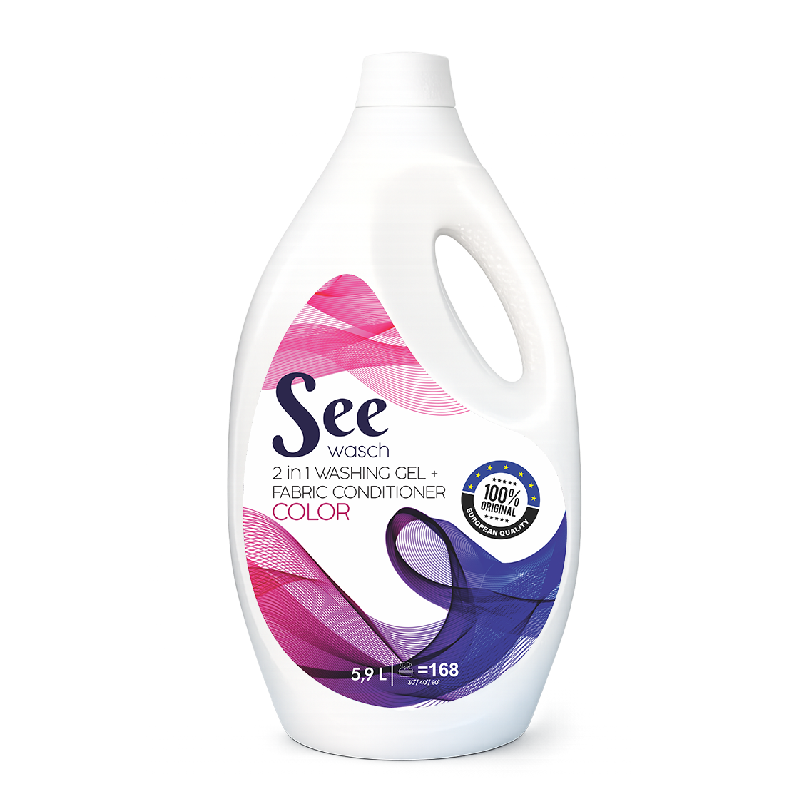 See Wash colour laundry gel packaging