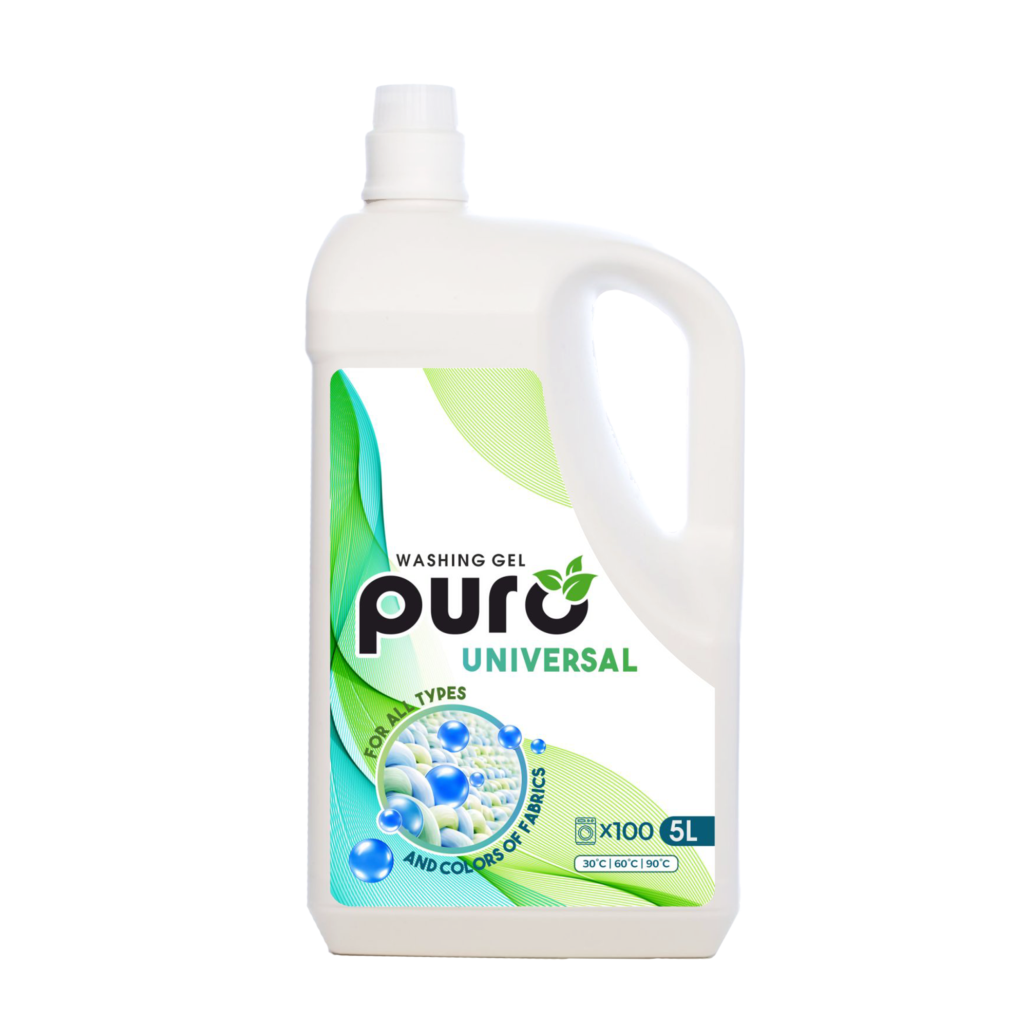 Професионални перилни препарати гел PURO Universal 5L на едро